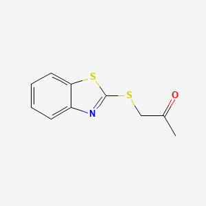 Struktur - 1-(1,3-Benzothiazol-2-ylthio)acetone, 95%