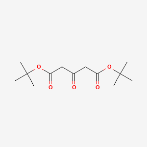 Structure - 1,5-Bis(1,1-dimethylethyl) 3-oxopentanedioate, 97%