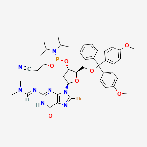 Structure - DNA 8-Br-G(dmf) amidite, 95%