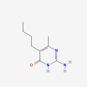 Estructura - 2-Amino-5-butyl-6-methylpyrimidin-4(3h)-one, 95%