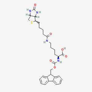 Structure - Fmoc-Lys(biotin)-OH, 97%