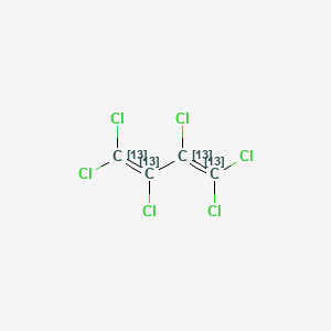Structure - 13C4-Hexachloro-1,3-butadiene, 100 ¬µg/ml, Acetone