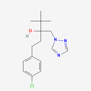 Struktur - 3-((1H-1,2,4-Triazol-1-yl)methyl)-1-(4-chlorophenyl)-4,4-dimethylpentan-3-ol, 97%