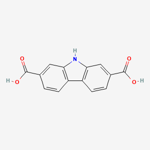 Struktura - 9H-Carbazole-2,7-dicarboxylic acid, 98%