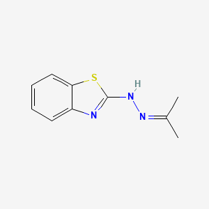 结构 - Acetone-benzothiazolyl-2-hydrazone, 95%