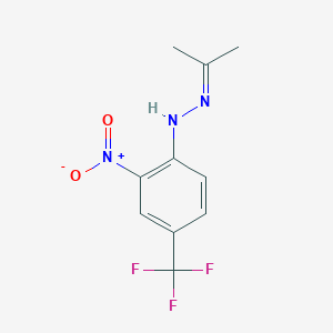 结构 - Acetone 2-nitro-4-(trifluoromethyl)phenylhydrazone