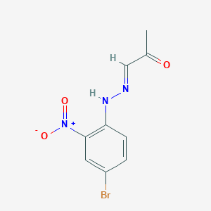 结构 - Acetone 4-bromo-2-nitrophenylhydrazone