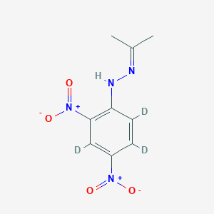 结构 - Acetone 2,4-Dinitrophenylhydrazone-d3